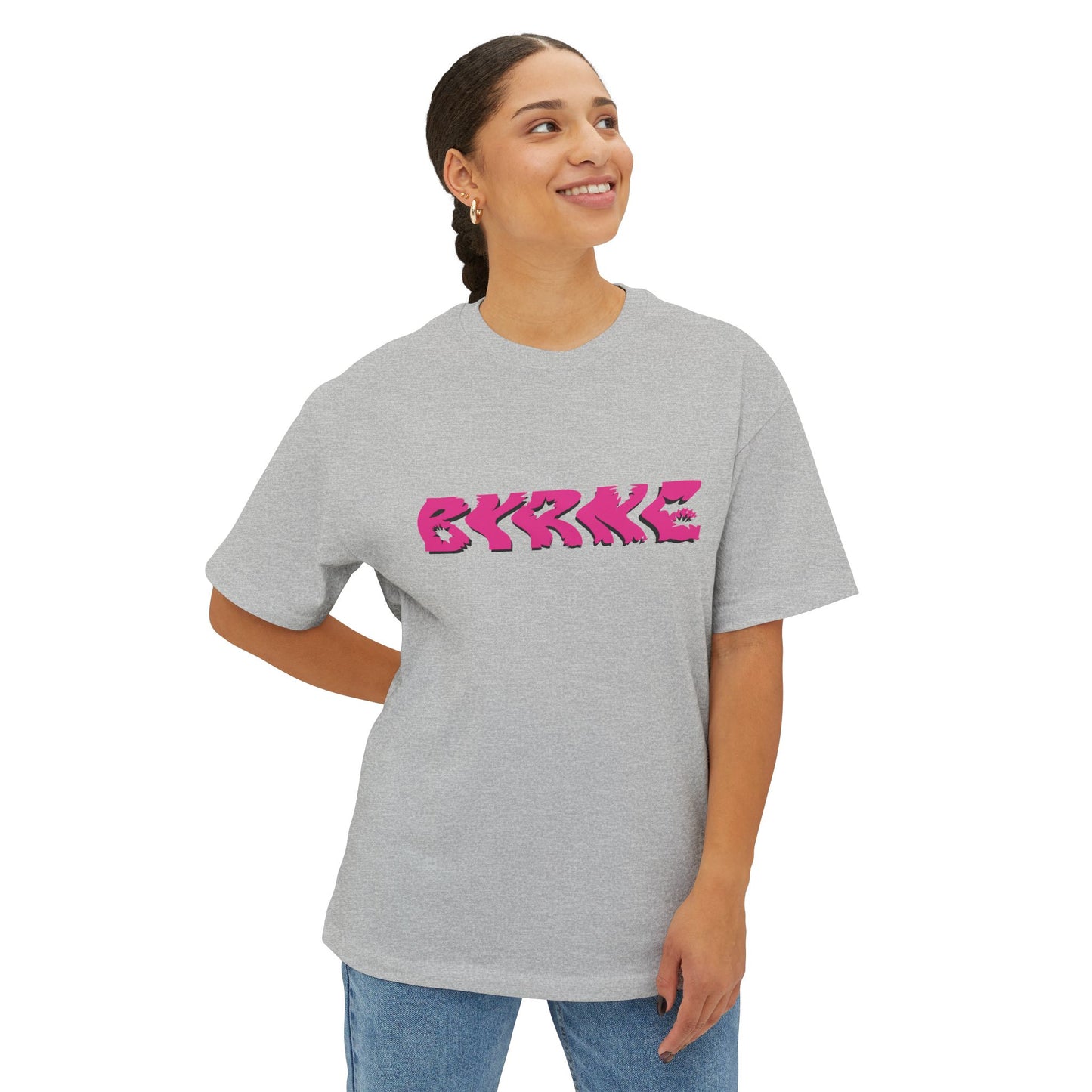 Pink BYRNE South Africa 2025 - Unisex Oversized Boxy Tee