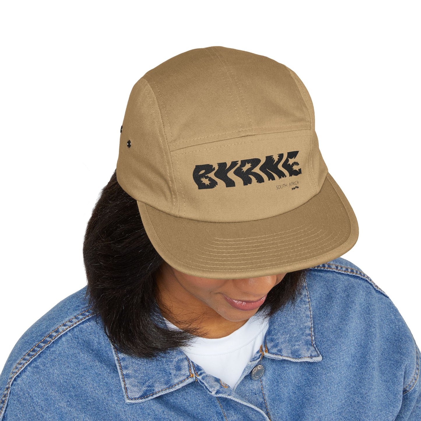 5 Panel Cap with Embroidered 'BYRNE' Hat