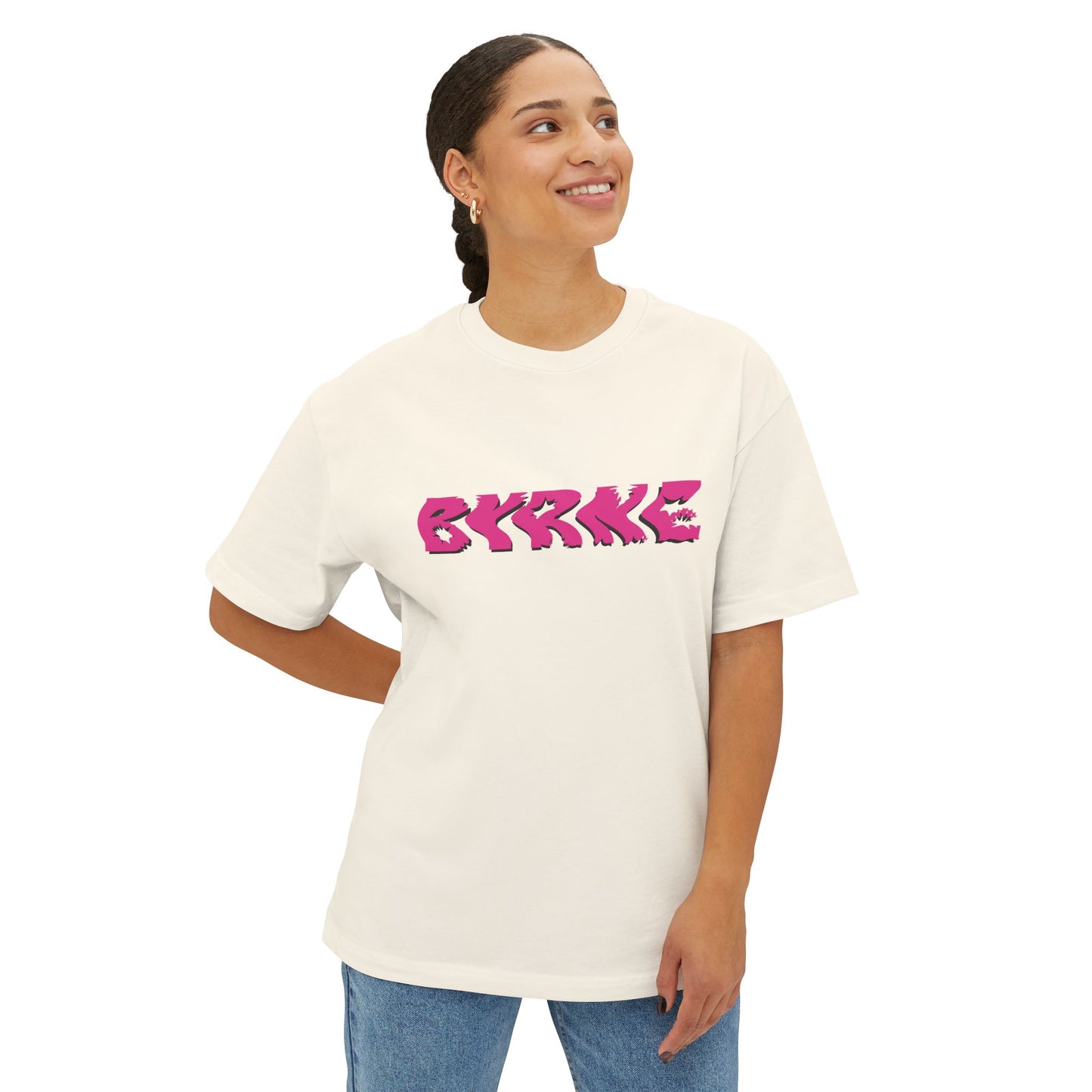 Pink BYRNE South Africa 2025 - Unisex Oversized Boxy Tee