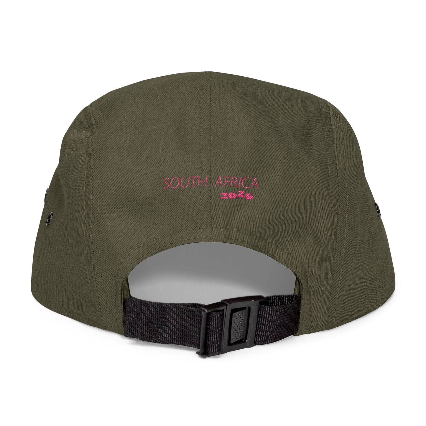 PINK - 5 Panel Cap with Embroidery