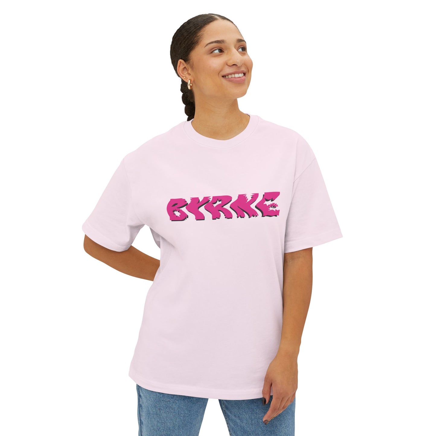 Pink BYRNE South Africa 2025 - Unisex Oversized Boxy Tee