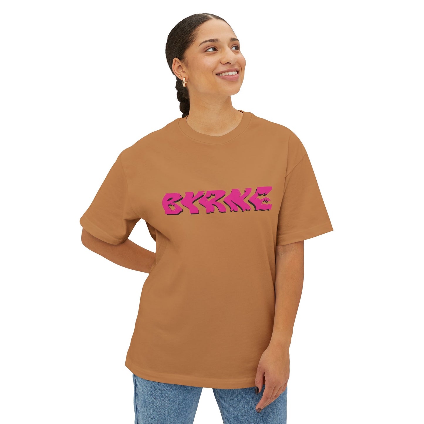 Pink BYRNE South Africa 2025 - Unisex Oversized Boxy Tee