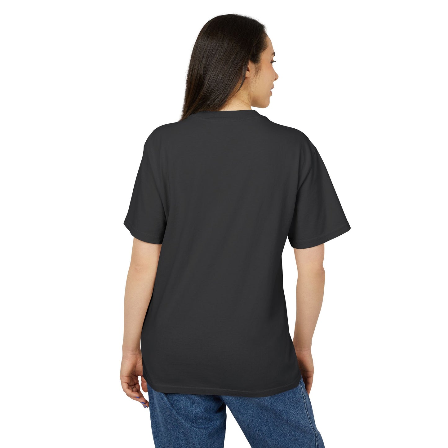 WHITE Embroidered BYRNE - Faded Vintage Unisex Tee