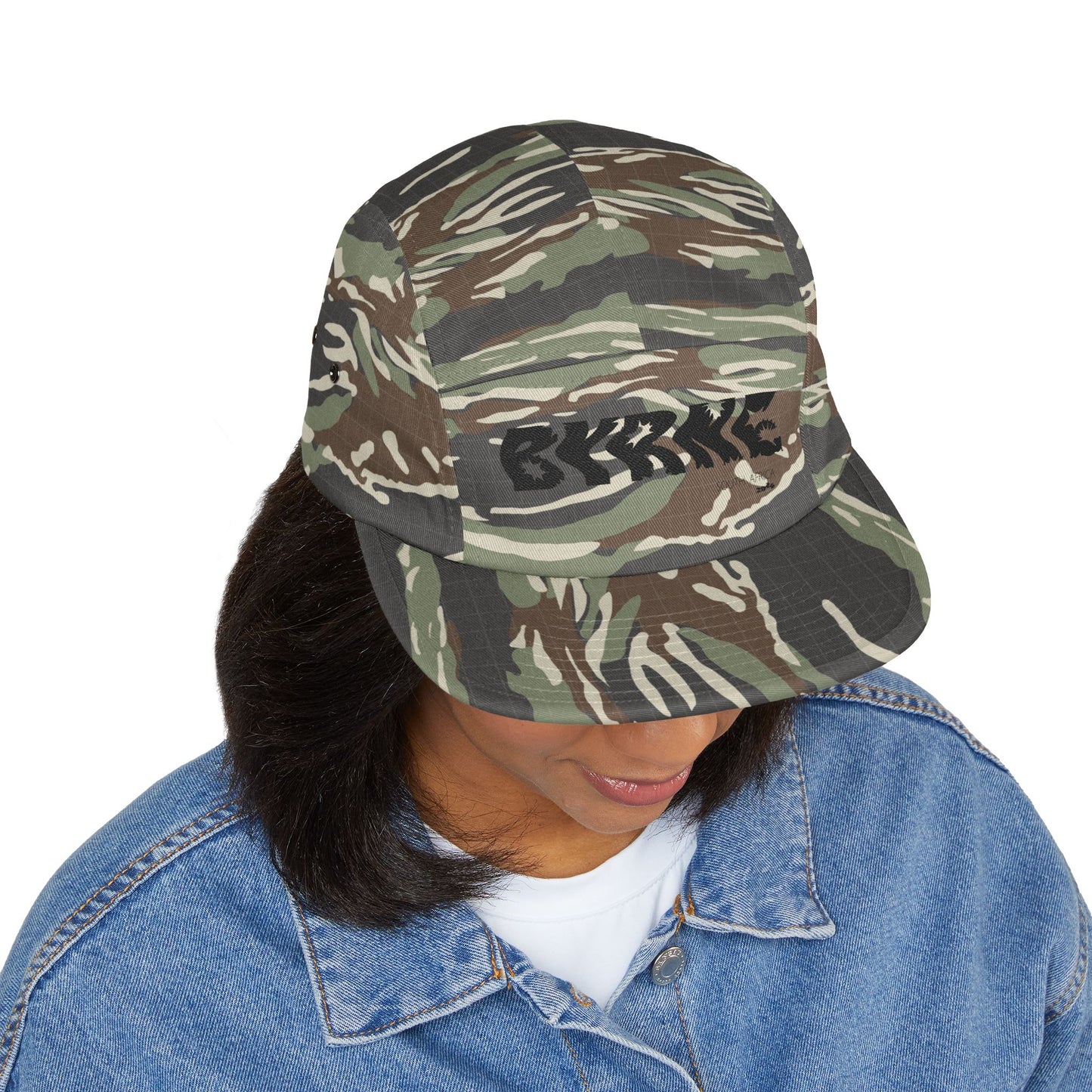 5 Panel Cap with Embroidered 'BYRNE' Hat