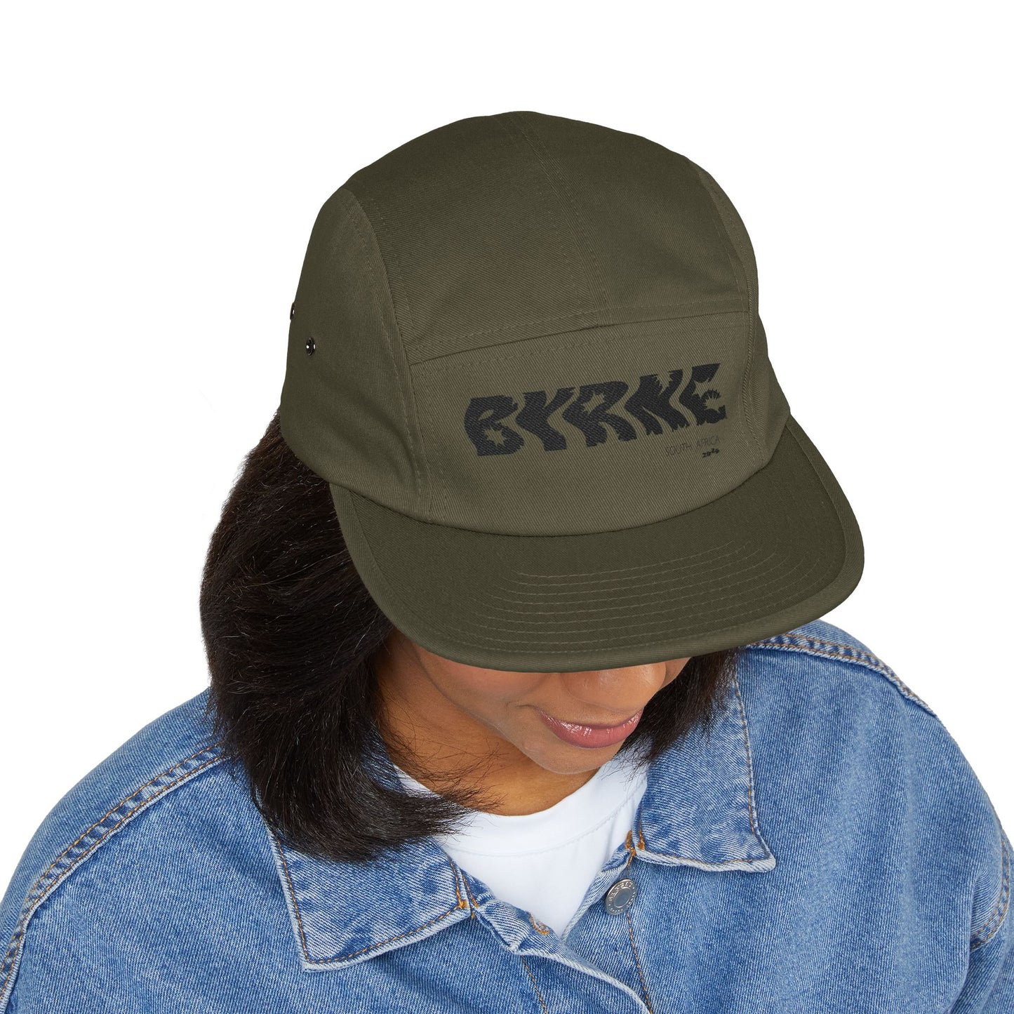 5 Panel Cap with Embroidered 'BYRNE' Hat