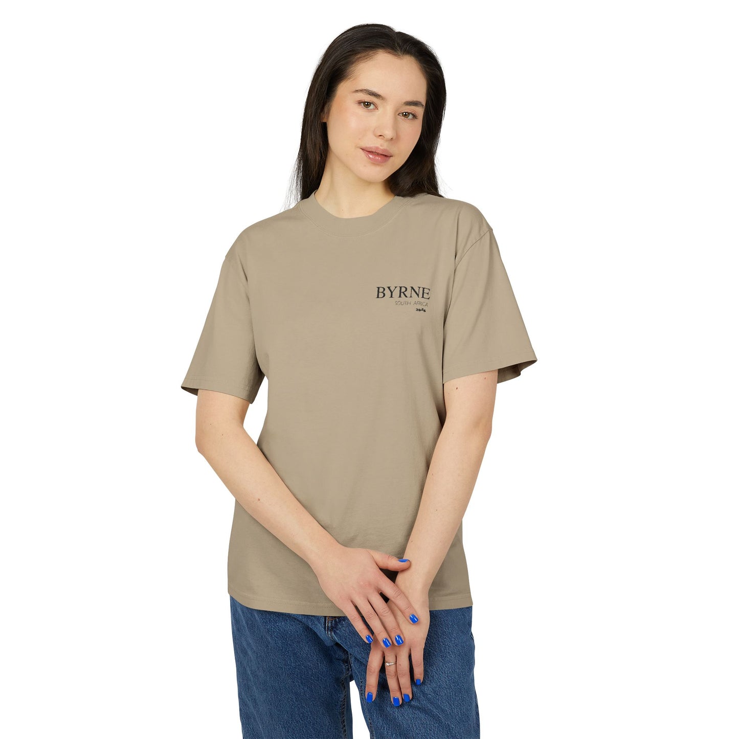 BYRNE South Africa 2025 Embroidered - Vintage Faded Unisex Tee