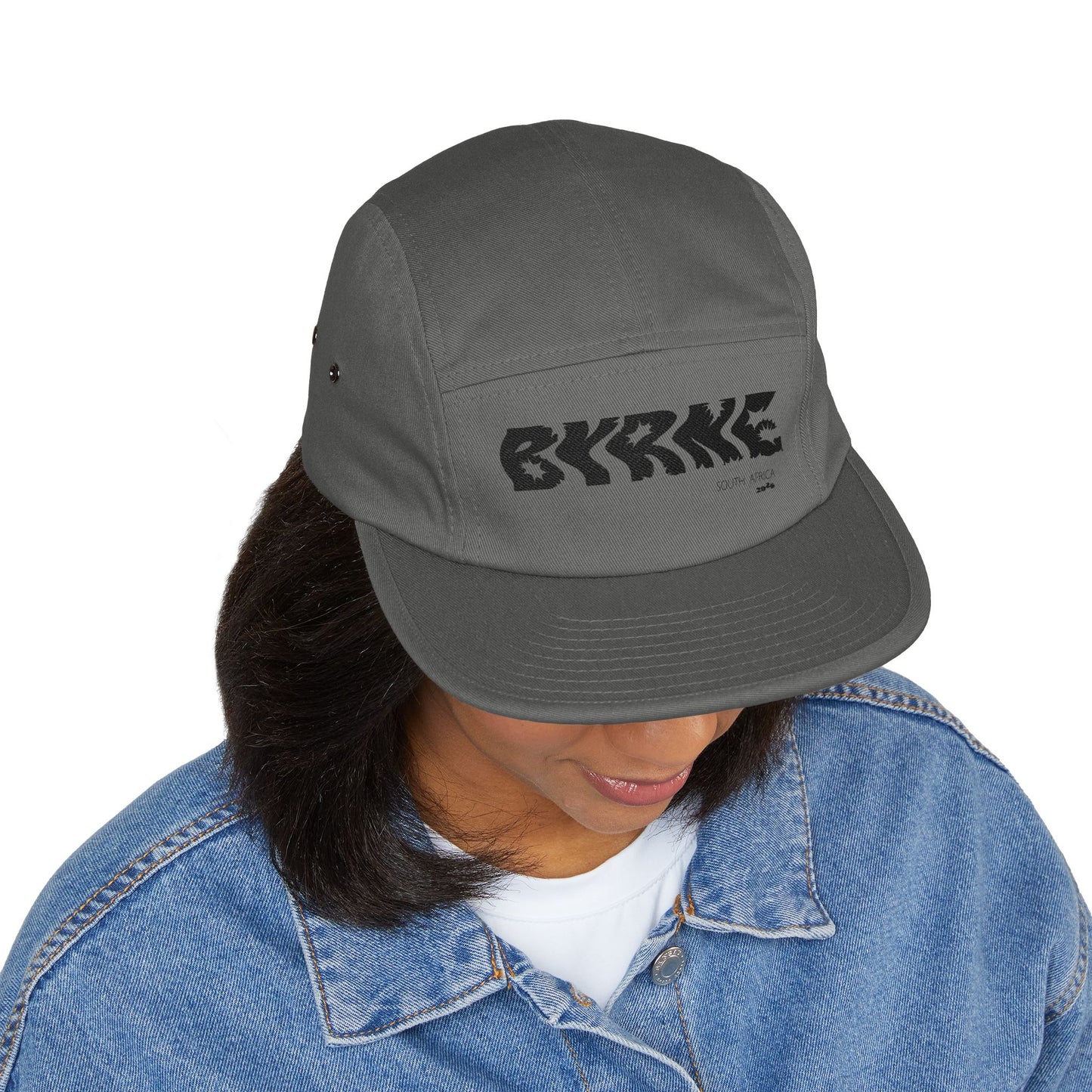 5 Panel Cap with Embroidered 'BYRNE' Hat