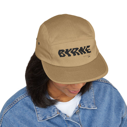 5 Panel Cap with Embroidered 'BYRNE' Hat