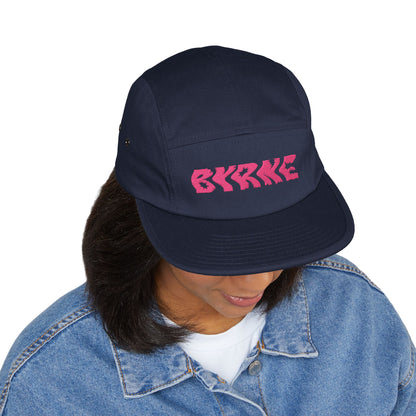 PINK - 5 Panel Cap with Embroidery