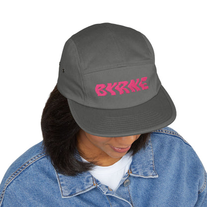 PINK - 5 Panel Cap with Embroidery