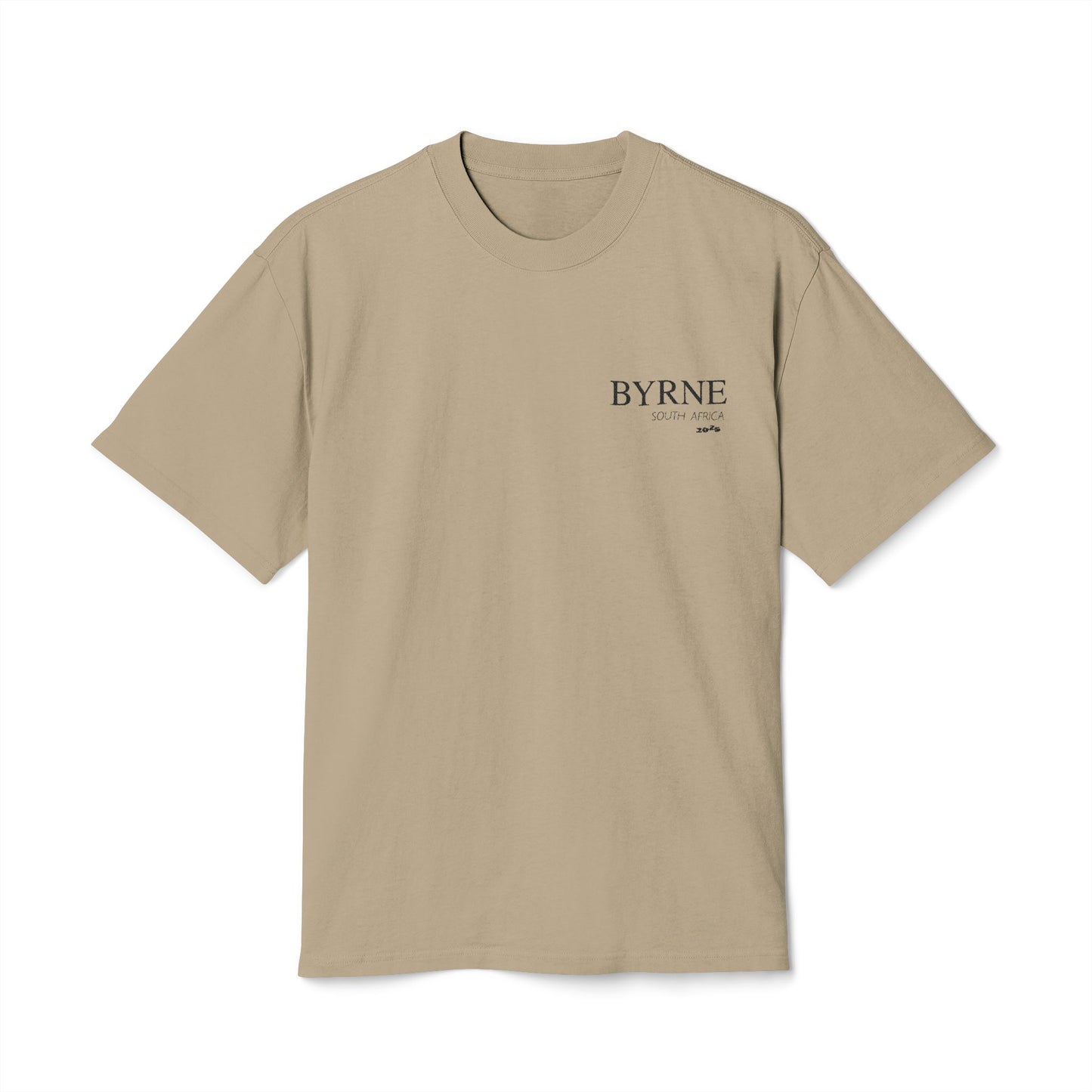 BYRNE South Africa 2025 Embroidered - Vintage Faded Unisex Tee