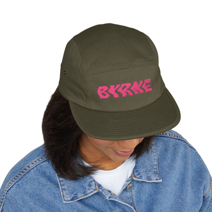 PINK - 5 Panel Cap with Embroidery