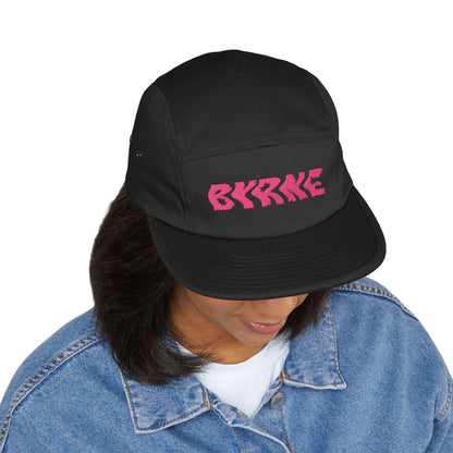 PINK - 5 Panel Cap with Embroidery