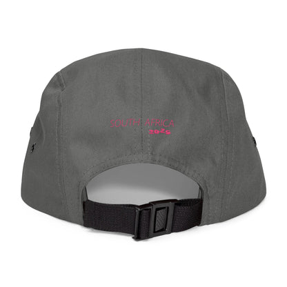 PINK - 5 Panel Cap with Embroidery