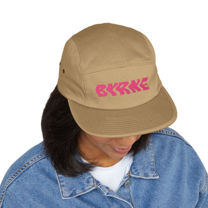 PINK - 5 Panel Cap with Embroidery