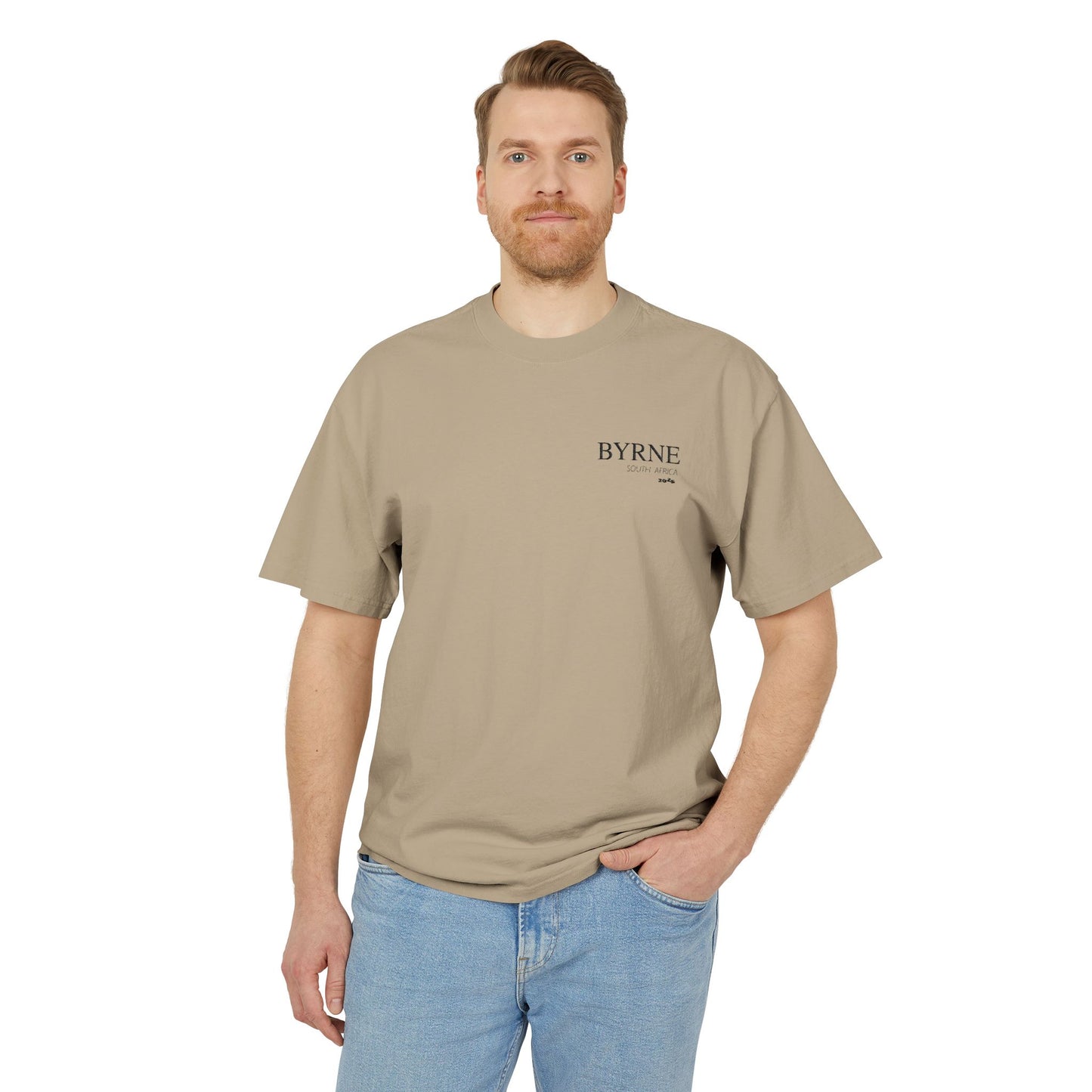 BYRNE South Africa 2025 Embroidered - Vintage Faded Unisex Tee